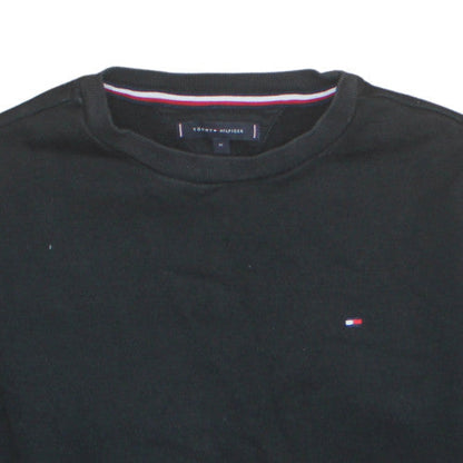 Mens UK Size M Tommy Hilfiger Black Pullover Sweatshirt