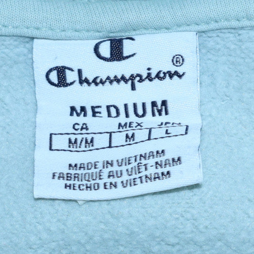 Womens UK Size M Champion Blue Pullover Hoodie