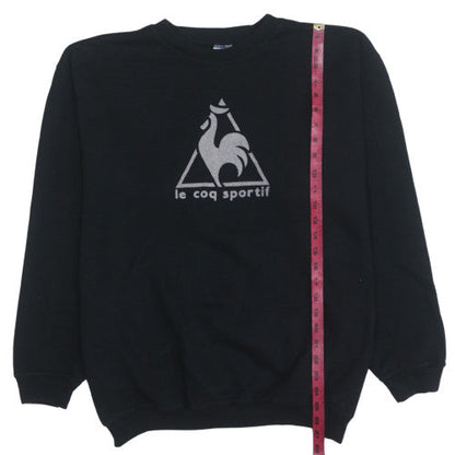 Mens UK Size M Le Coq Sportif Black Pullover Sweatshirt