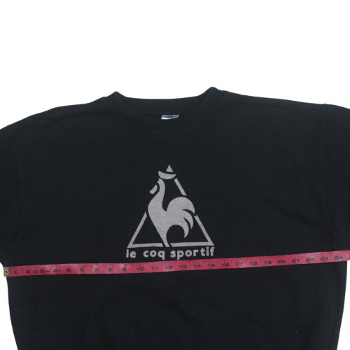 Mens UK Size M Le Coq Sportif Black Pullover Sweatshirt