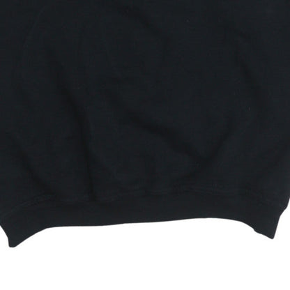 Mens UK Size M Le Coq Sportif Black Pullover Sweatshirt