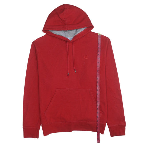 Mens UK Size M Champion Red Pullover Hoodie