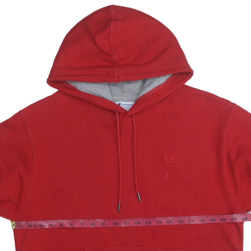 Mens UK Size M Champion Red Pullover Hoodie