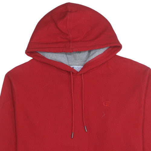 Mens UK Size M Champion Red Pullover Hoodie
