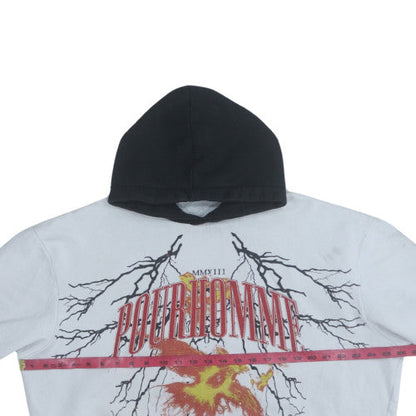 Mens UK Size S boohooMAN White Pullover Hoodie