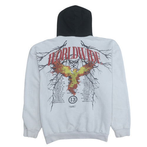 Mens UK Size S boohooMAN White Pullover Hoodie