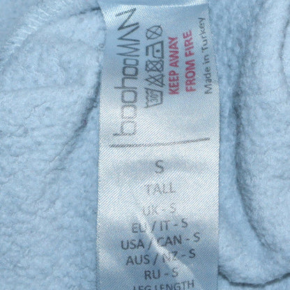 Mens UK Size S boohooMAN White Pullover Hoodie