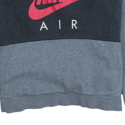 Nike Boys Grey XL Pullover Fleece Hoodie with Red Logo