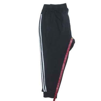 Adidas Women's Black XL Jogger Track Pants with Side Stripes