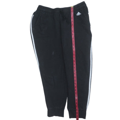 Adidas Women's Black XL Jogger Track Pants with Side Stripes