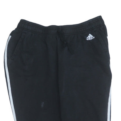 Adidas Women's Black XL Jogger Track Pants with Side Stripes