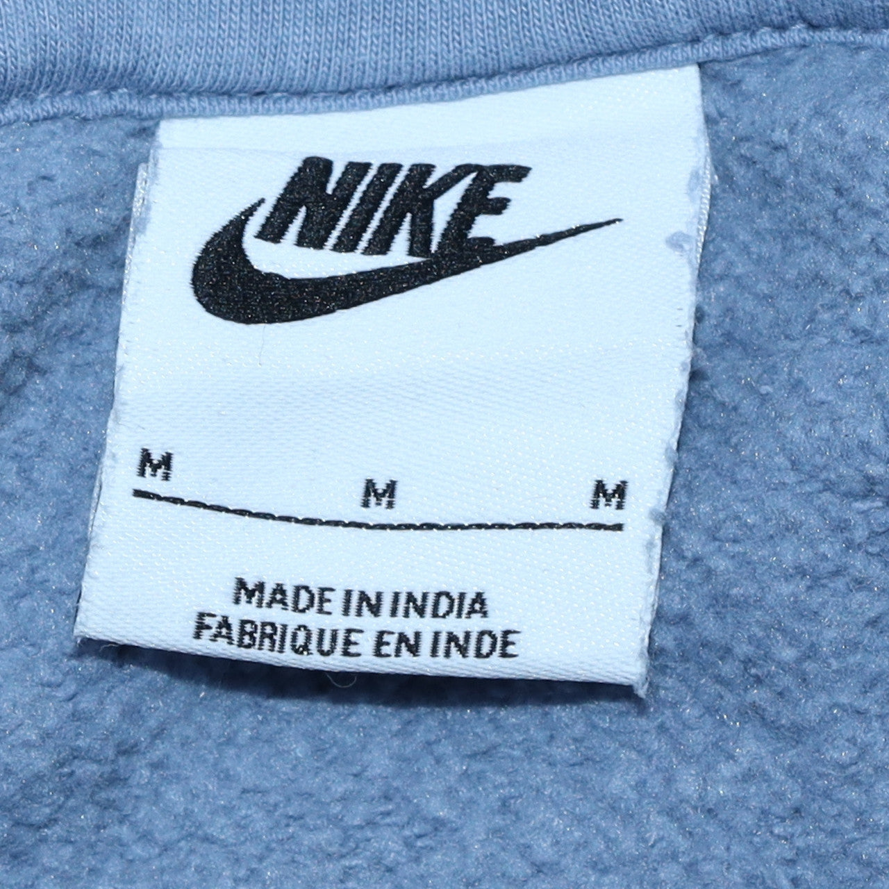 Mens UK Size M Nike Blue Pullover Hoodie