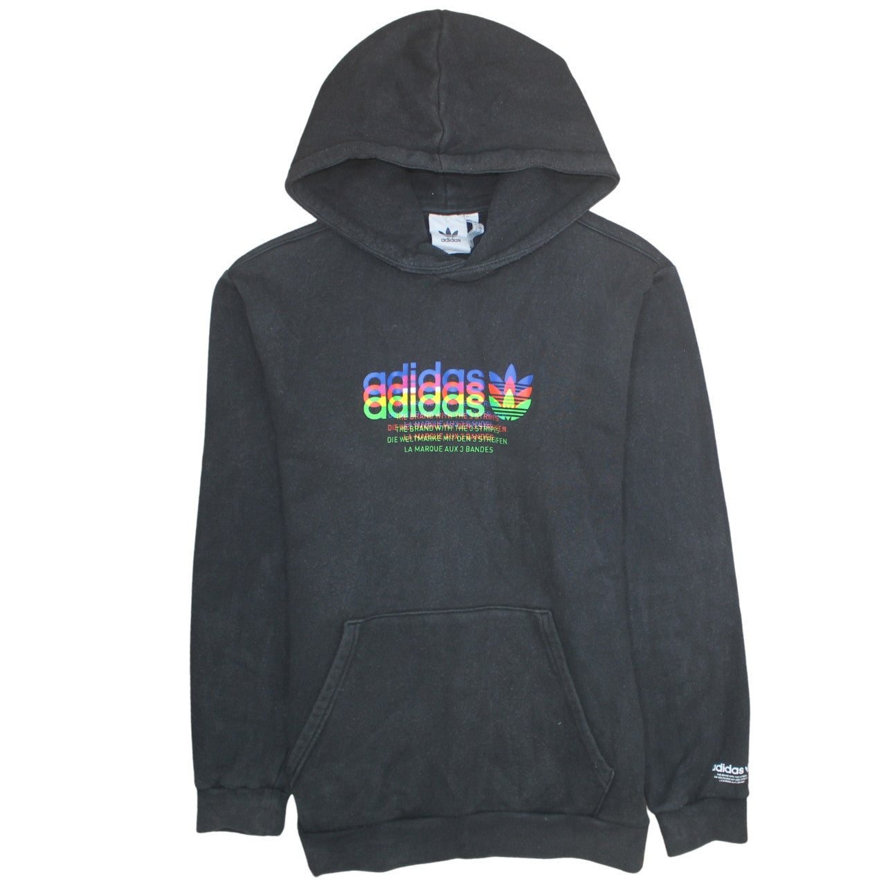 Mens UK Size 2XL Adidas Black Pullover Hoodie