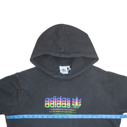 Mens UK Size 2XL Adidas Black Pullover Hoodie