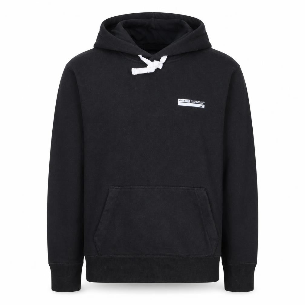 Mens UK Size XS Hollister Black Pullover Hoodie