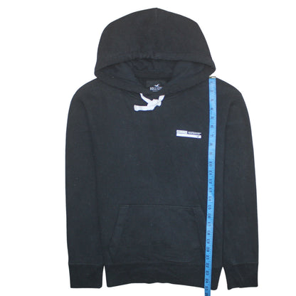 Mens UK Size XS Hollister Black Pullover Hoodie