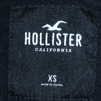 Mens UK Size XS Hollister Black Pullover Hoodie
