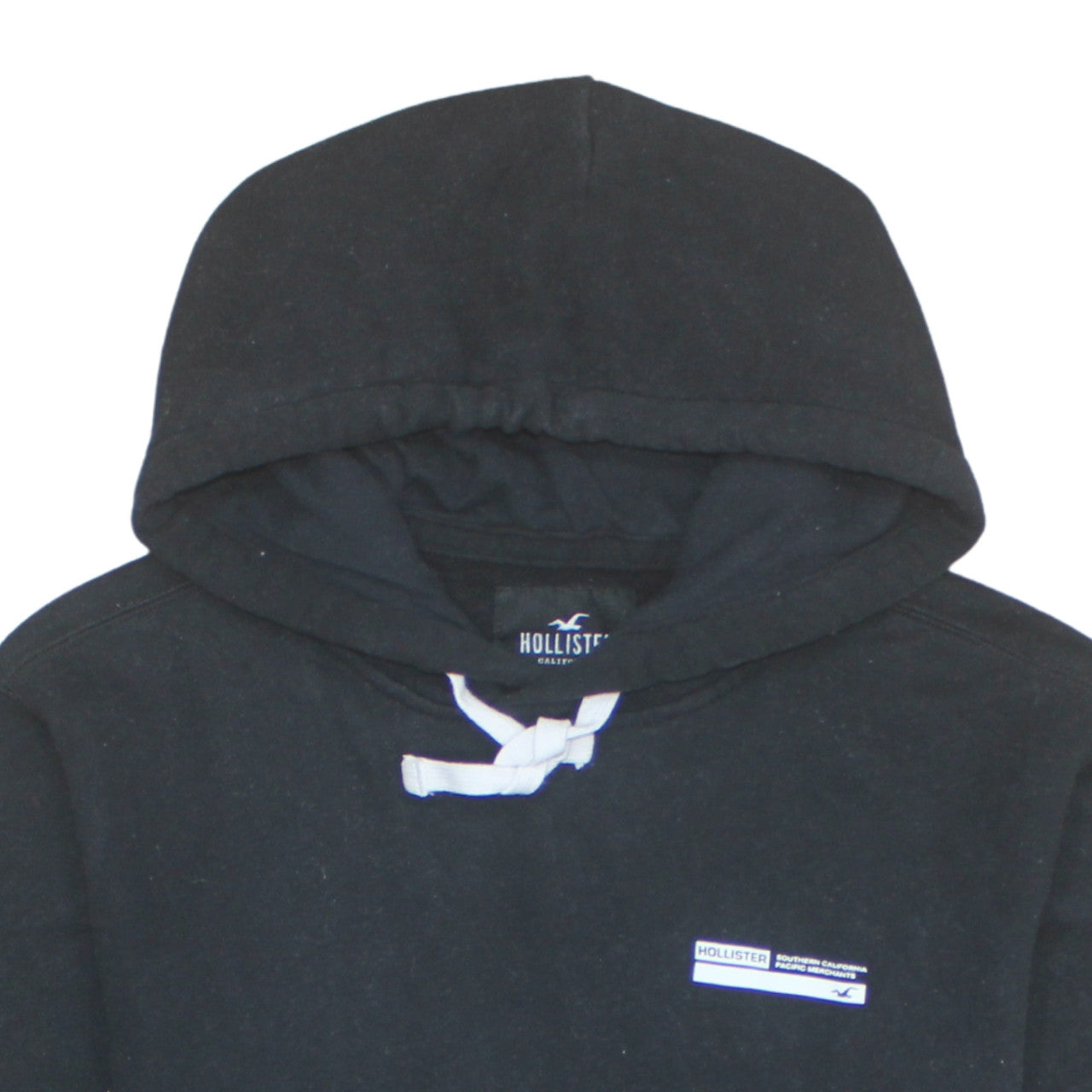 Mens UK Size XS Hollister Black Pullover Hoodie