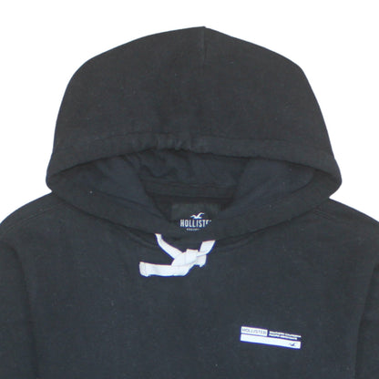 Mens UK Size XS Hollister Black Pullover Hoodie