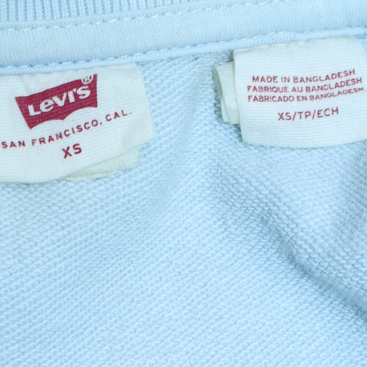 Womens UK Size XS Levi's Blue Pullover Sweatshirt