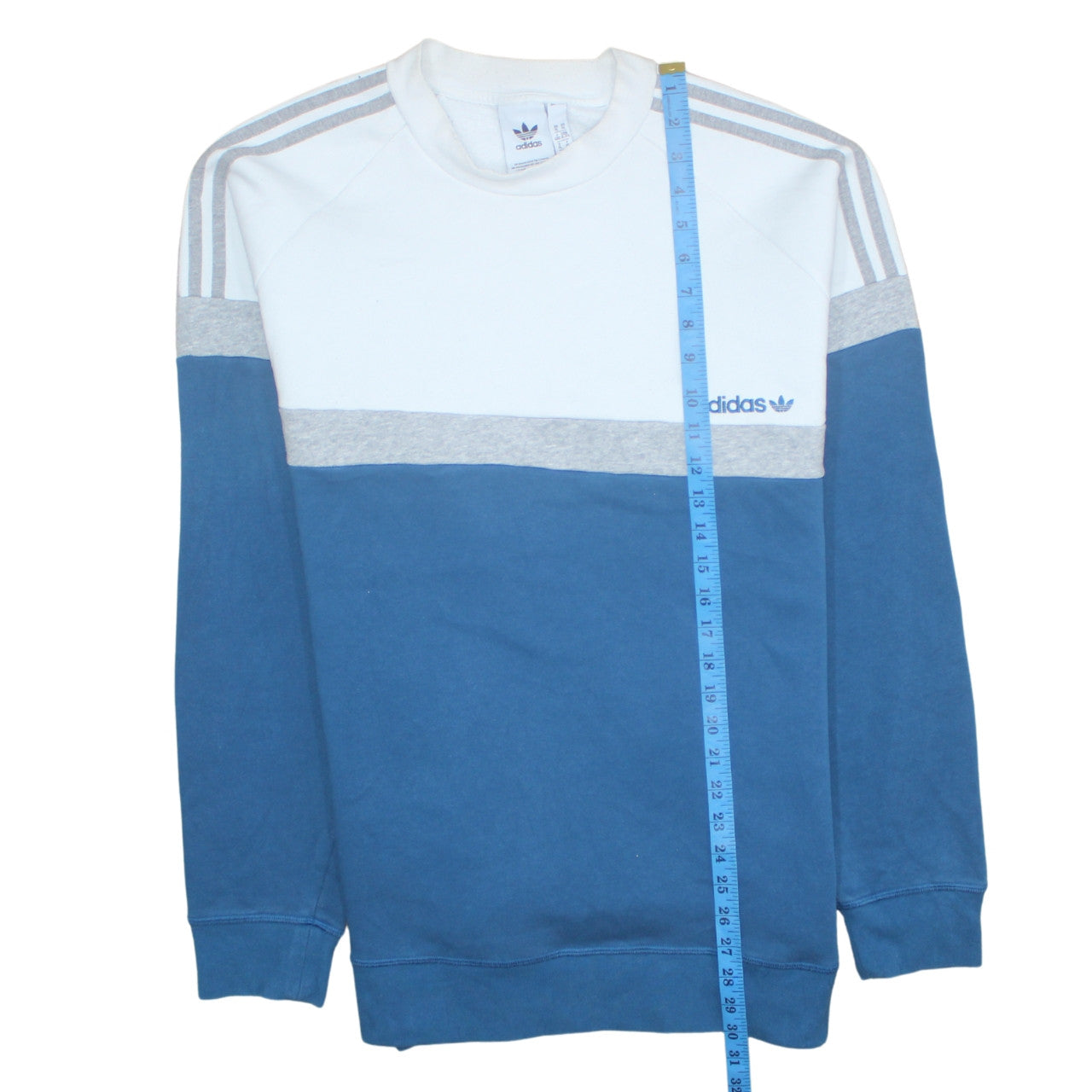 Mens UK Size XL Adidas Blue Pullover Sweatshirt