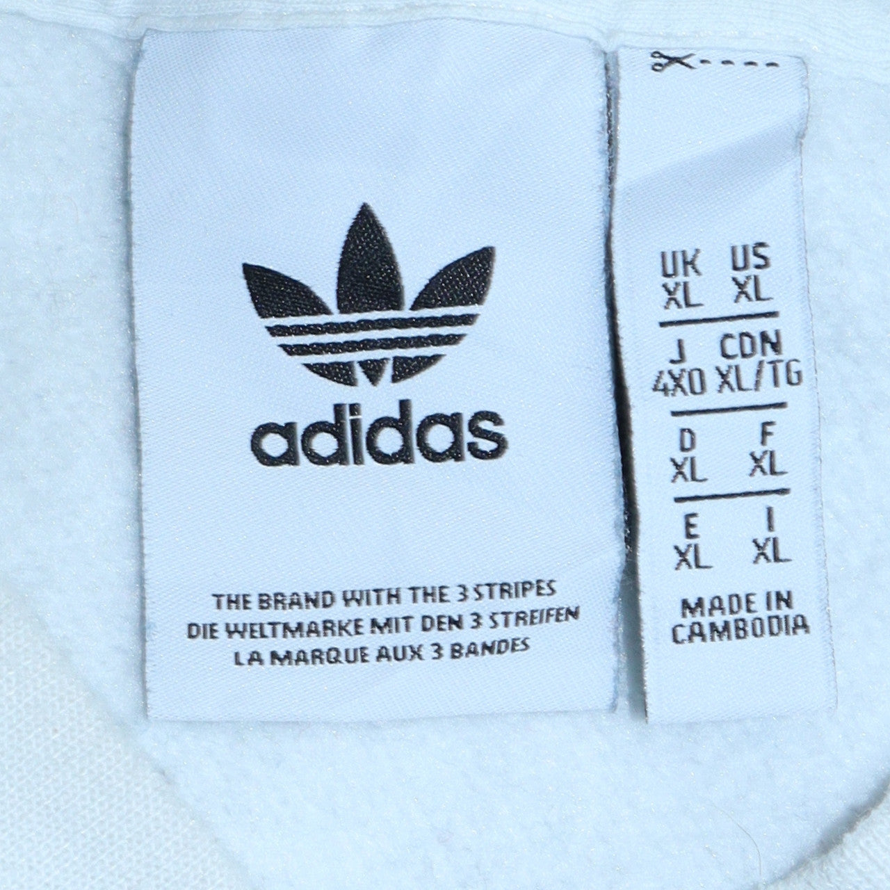 Mens UK Size XL Adidas Blue Pullover Sweatshirt
