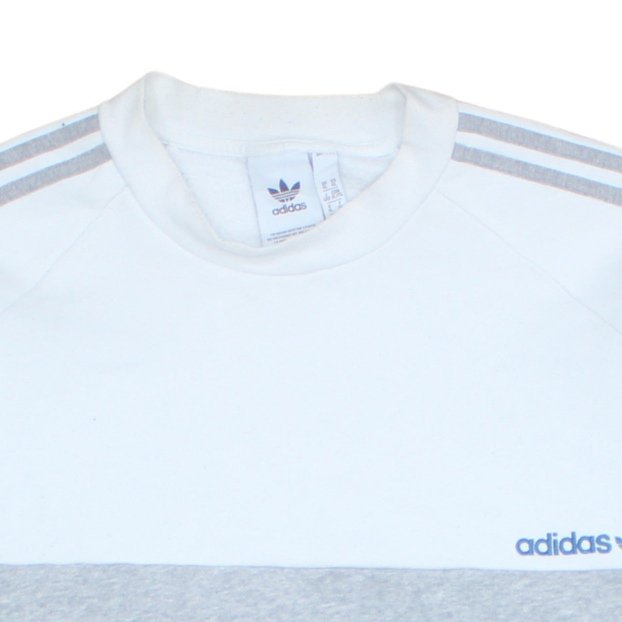 Mens UK Size XL Adidas Blue Pullover Sweatshirt