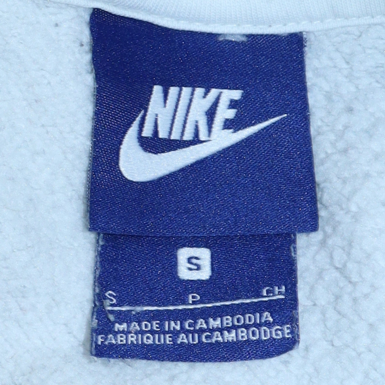 Mens UK Size S Nike White Pullover Hoodie
