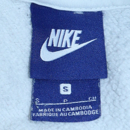 Mens UK Size S Nike White Pullover Hoodie