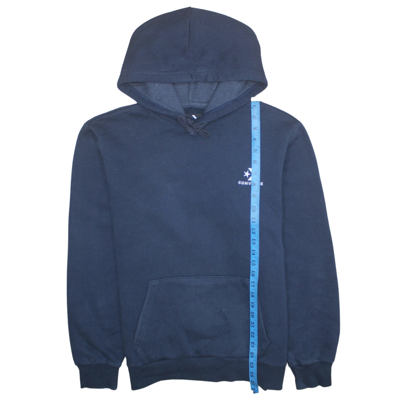Mens UK Size M Converse Blue Pullover Hoodie