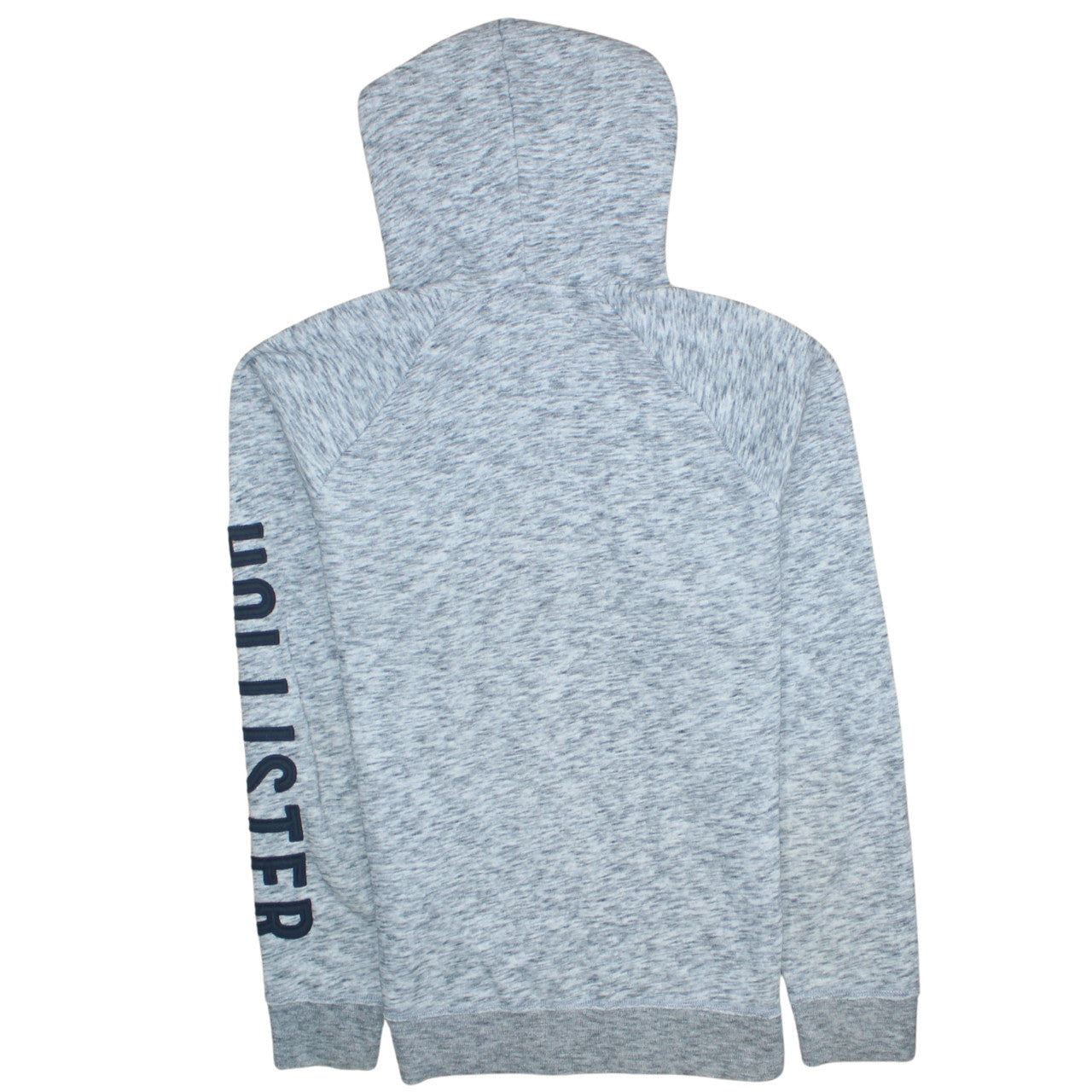 Mens UK Size L Hollister Grey Full Zip Hoodie
