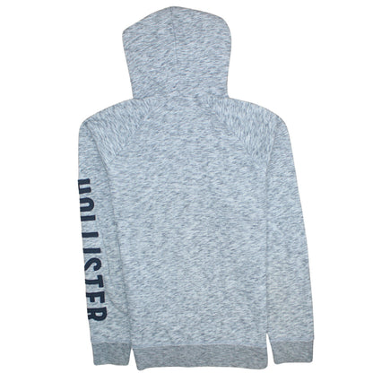 Mens UK Size L Hollister Grey Full Zip Hoodie
