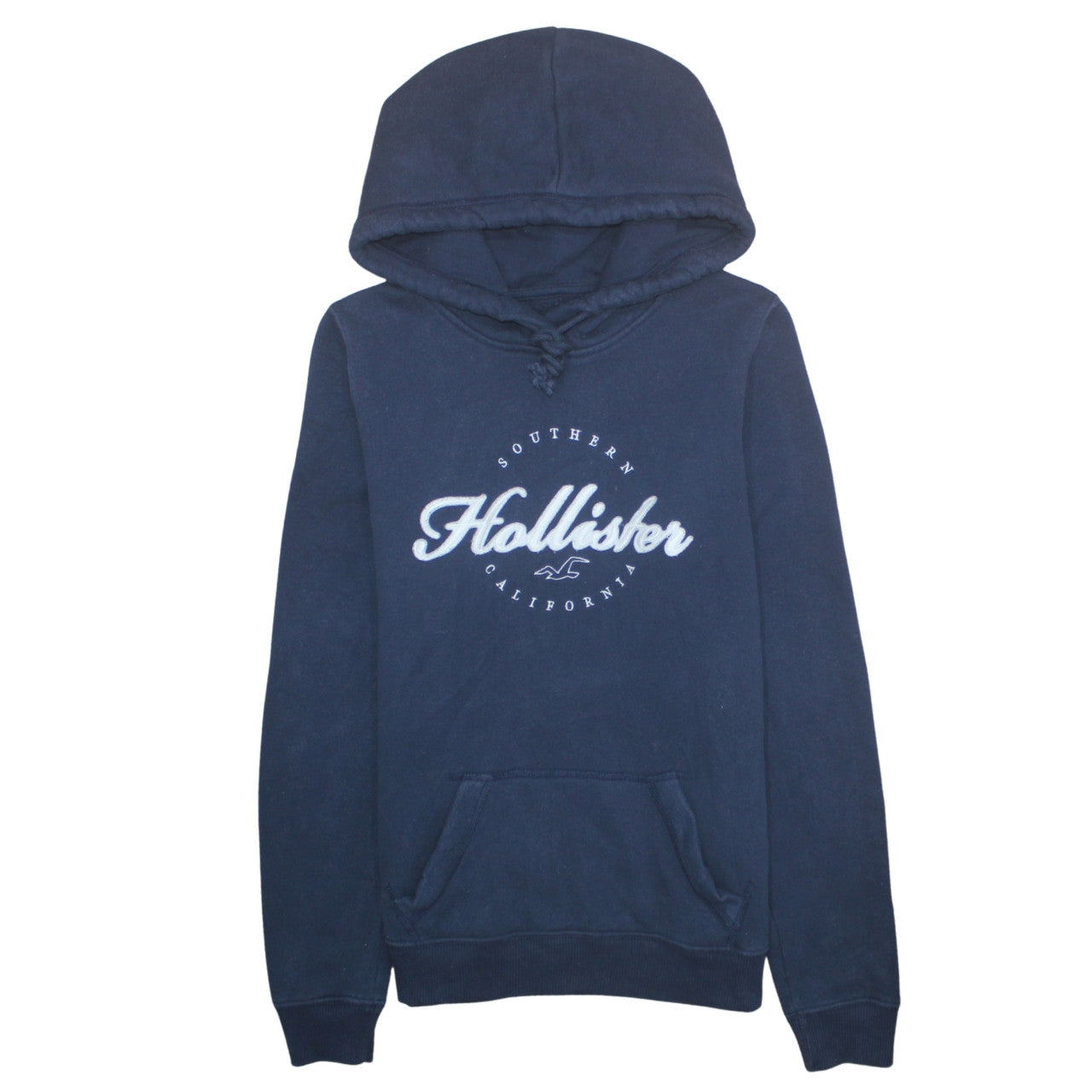Mens UK Size M Hollister Blue Pullover Hoodie