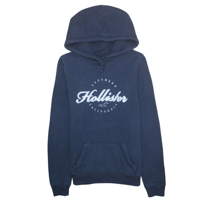 Mens UK Size M Hollister Blue Pullover Hoodie