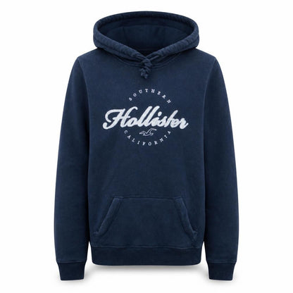 Mens UK Size M Hollister Blue Pullover Hoodie