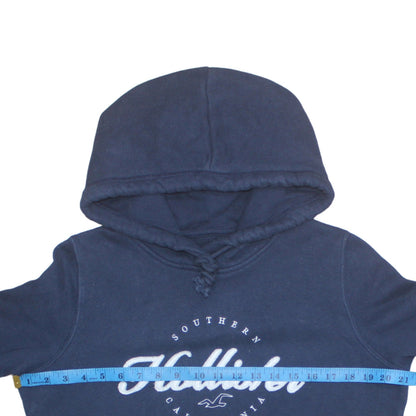 Mens UK Size M Hollister Blue Pullover Hoodie
