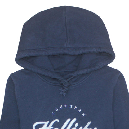 Mens UK Size M Hollister Blue Pullover Hoodie
