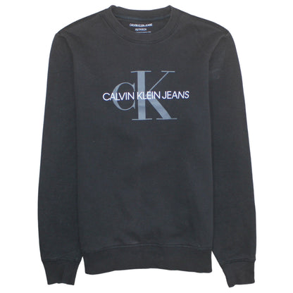 Mens UK Size XS Calvin Klein Jeans Black Pullover Sweatshirt