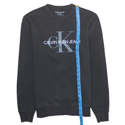 Mens UK Size XS Calvin Klein Jeans Black Pullover Sweatshirt