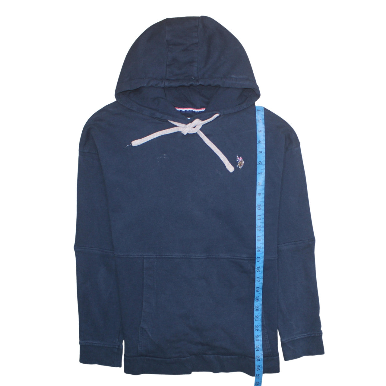 Womens UK Size 2XL U.S. Polo Assn. Blue Pullover Hoodie