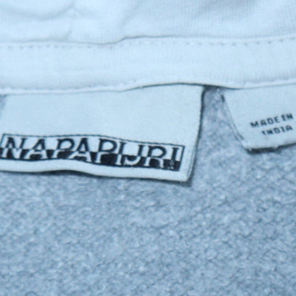 Mens UK Size S Napapijri Grey Pullover Hoodie