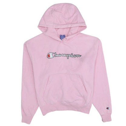 Womens UK Size S Champion Pink Pullover Hoodie