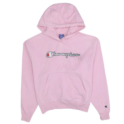 Womens UK Size S Champion Pink Pullover Hoodie