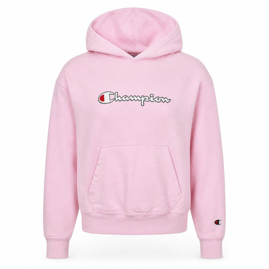 Womens UK Size S Champion Pink Pullover Hoodie