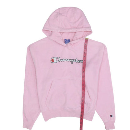 Womens UK Size S Champion Pink Pullover Hoodie