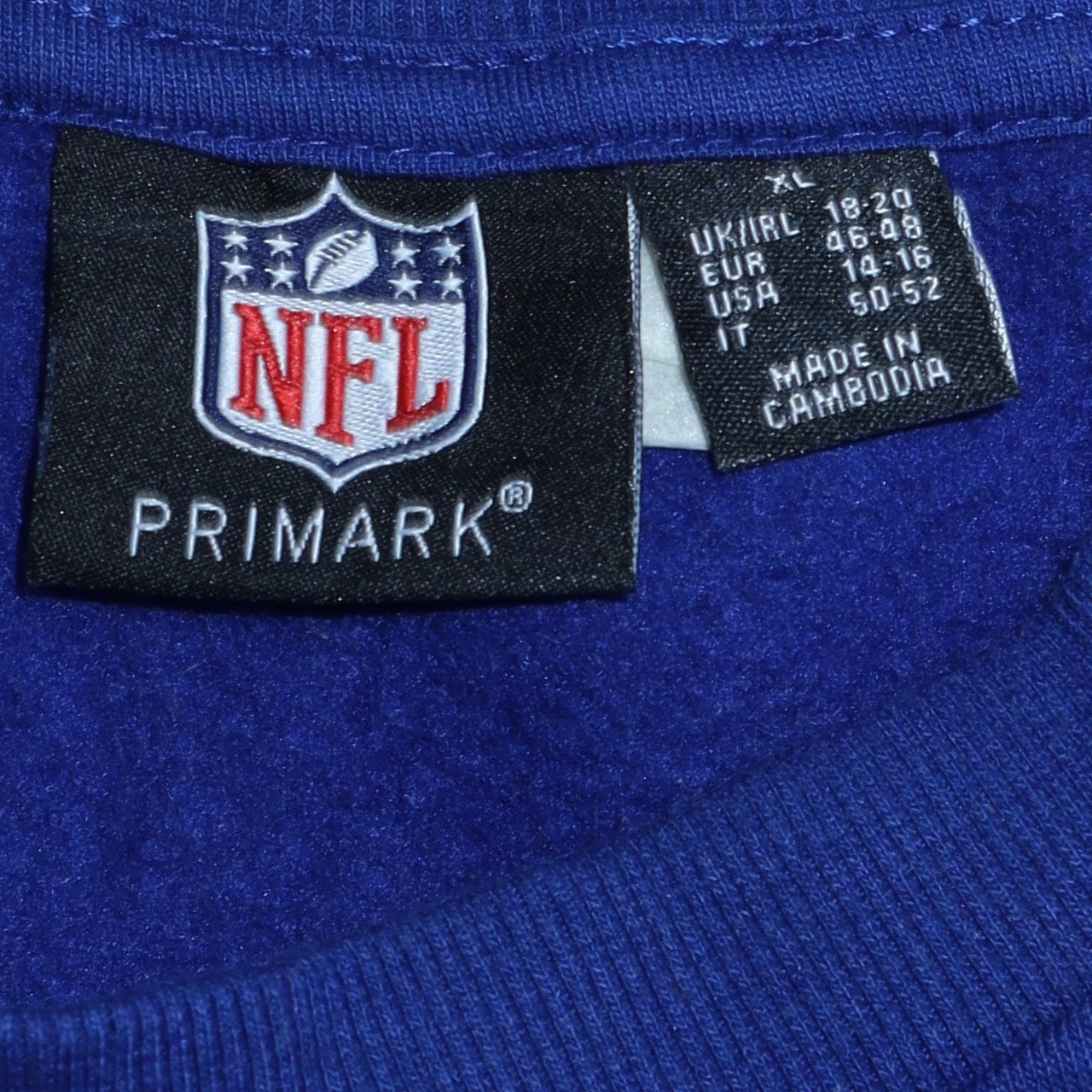 Womens UK Size XL Primark Blue Pullover Sweatshirt