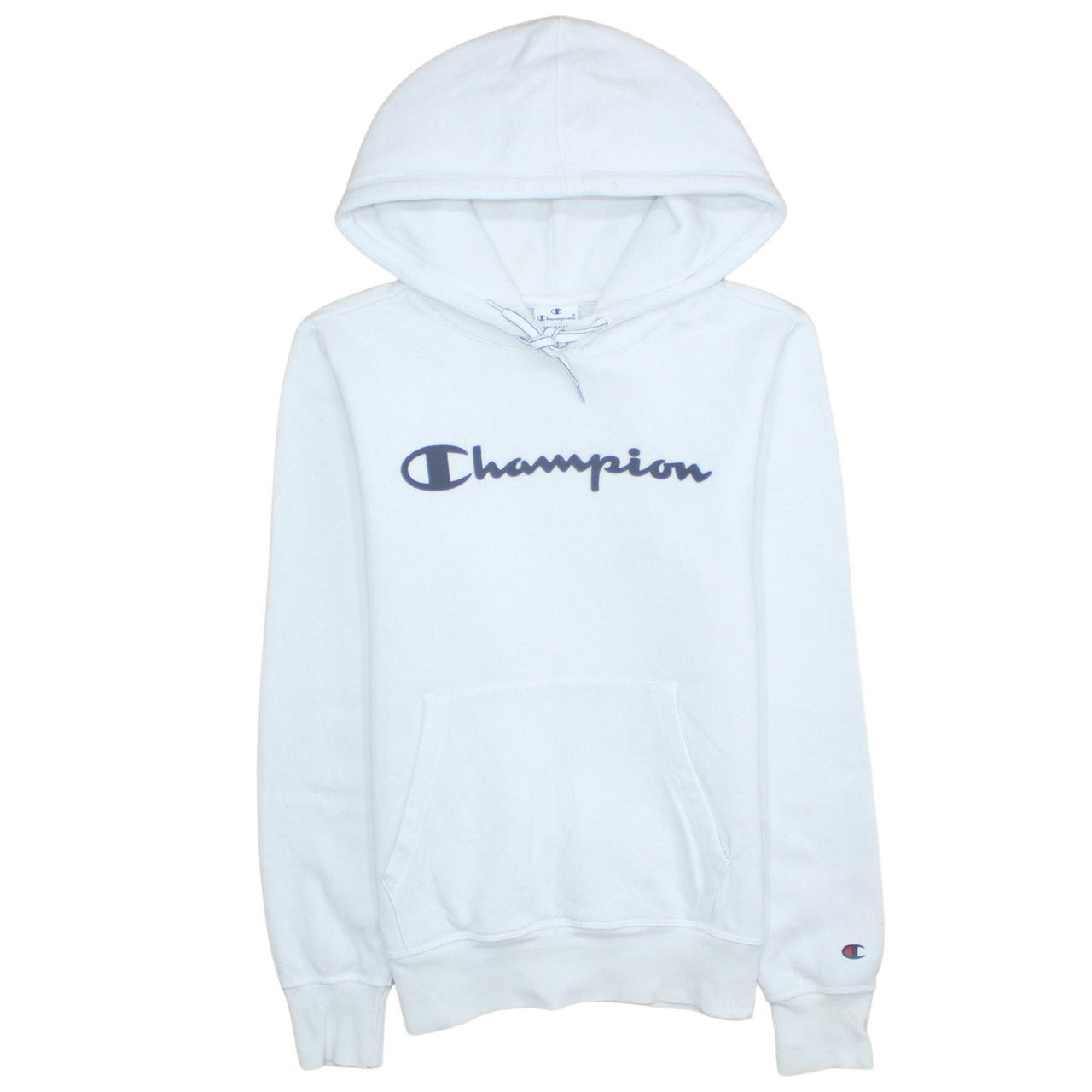 Mens UK Size M Champion White Pullover Hoodie