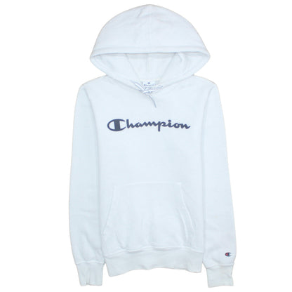 Mens UK Size M Champion White Pullover Hoodie