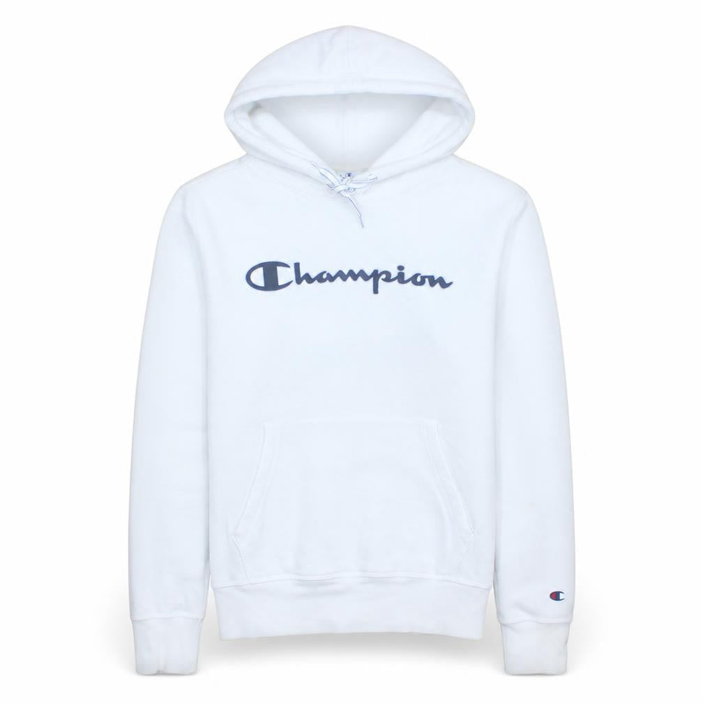 Mens UK Size M Champion White Pullover Hoodie