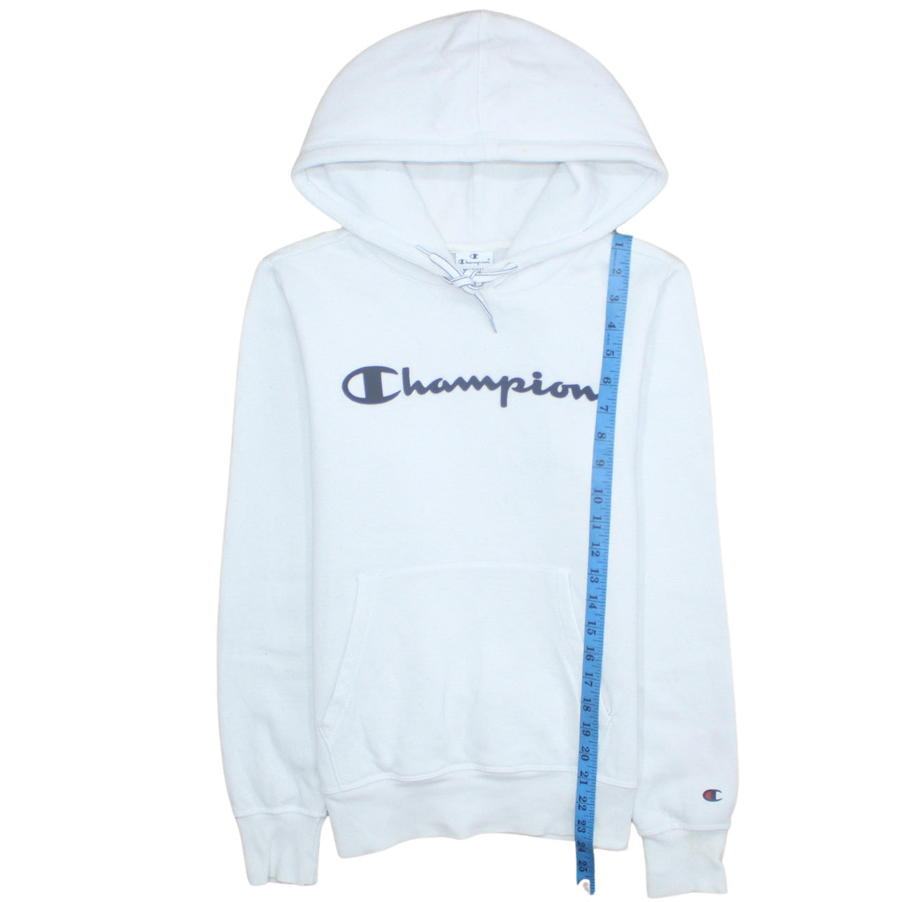 Mens UK Size M Champion White Pullover Hoodie